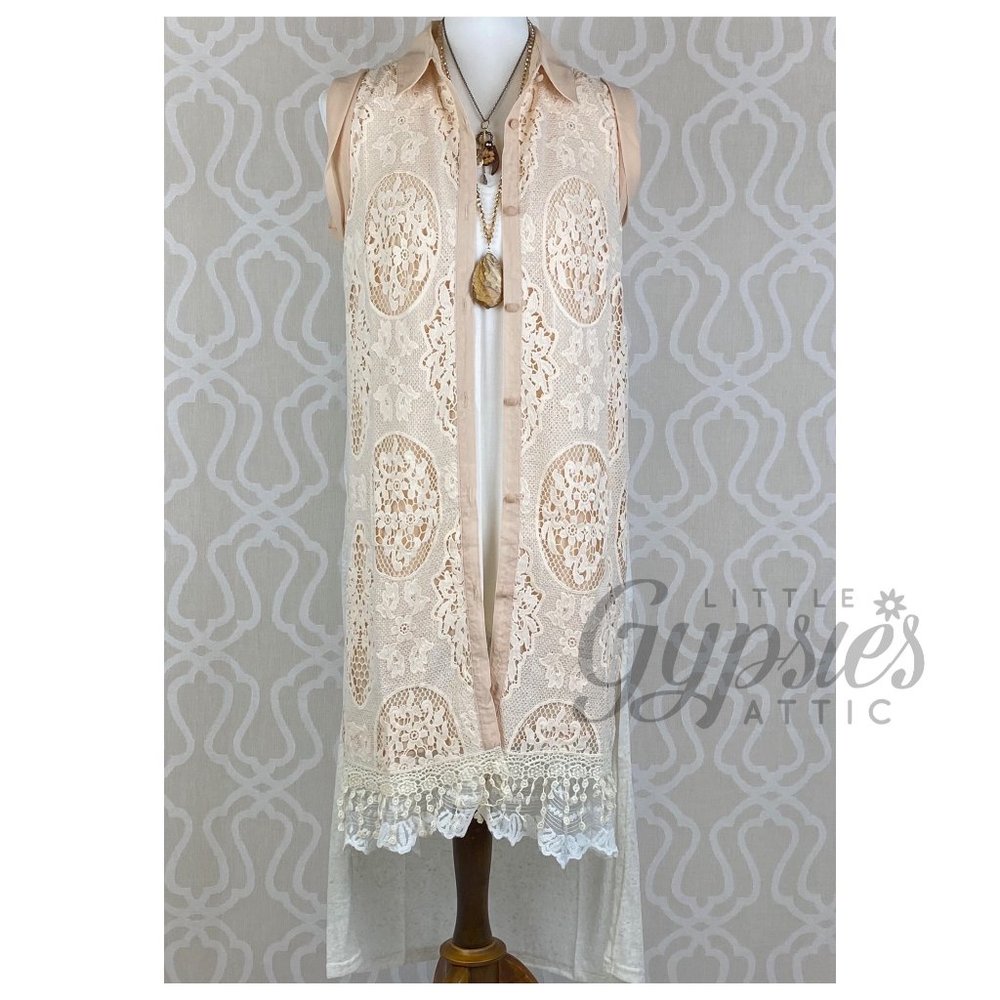 Ryu Long Lace Duster Tunic - Picture 5 of 13